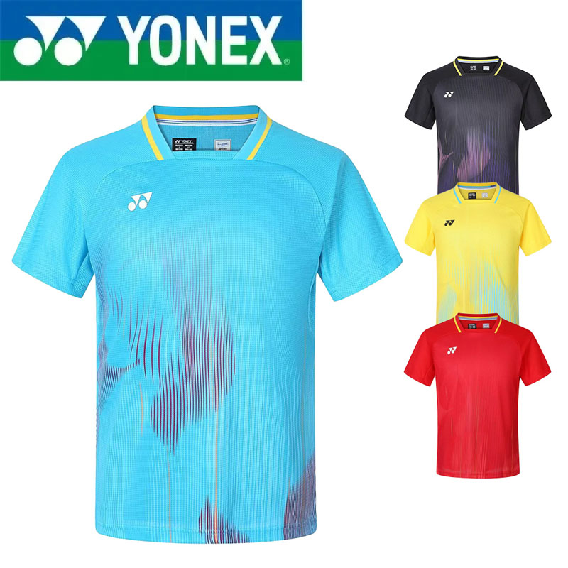 Badminton Yonex - YONEX Badminton-Anzug Kurzarm Unisex Schnelltrocknender Sport-Trainingsanzug,