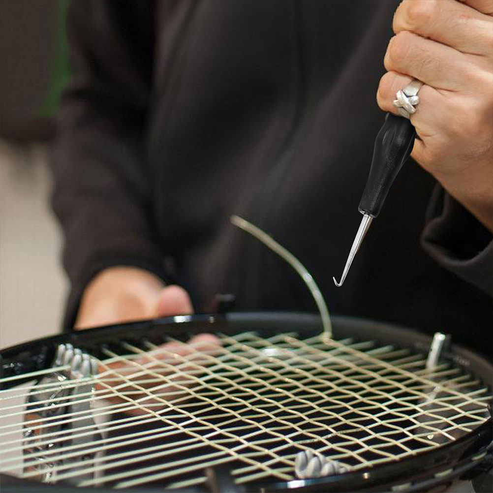 Badminton World - 2-teiliges Zubehör für Badminton-Saitenmaschinen: Schläger-Einzieh-Haken mit