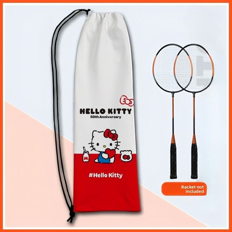 Badminton World - Niedliche Hello Kitty 50th Anniversary Badminton-Schläger-Aufbewahrungstasche