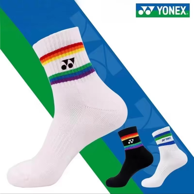 Badminton Yonex - YONEX Badminton-Socken, verdickte Sportsocken mit Frottee-Unterseite,